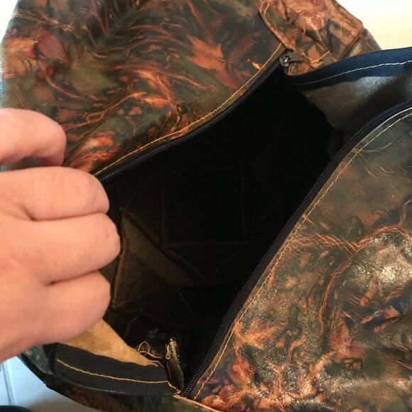 Egyptian Moroccan Handcrafted Artisinal Leather Ottoman Pouf Footstool ( Empty ) - Picture 8 of 8